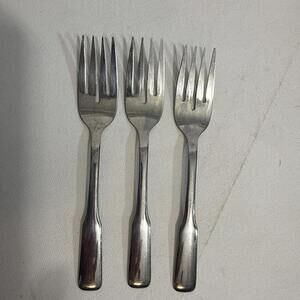 3 Oneida Ltd FRIENDSHIP Stainless SALAD FORKS Wm A Rogers